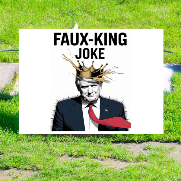 Anti-Trump No Kings Poster Sign