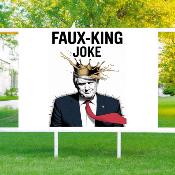 Anti-Trump No Kings Poster Sign