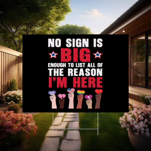 No Kings In America Yard Sign