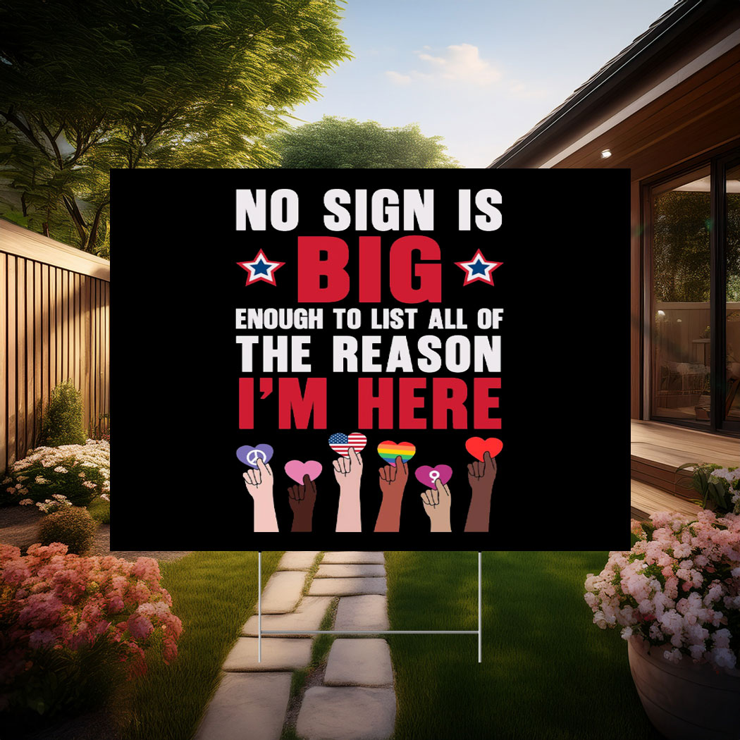 No Kings In America Yard Sign
