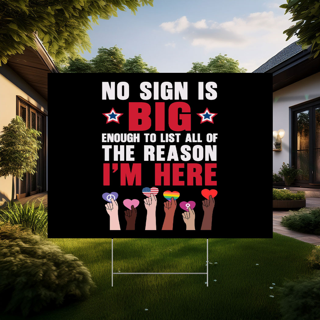 No Kings In America Yard Sign